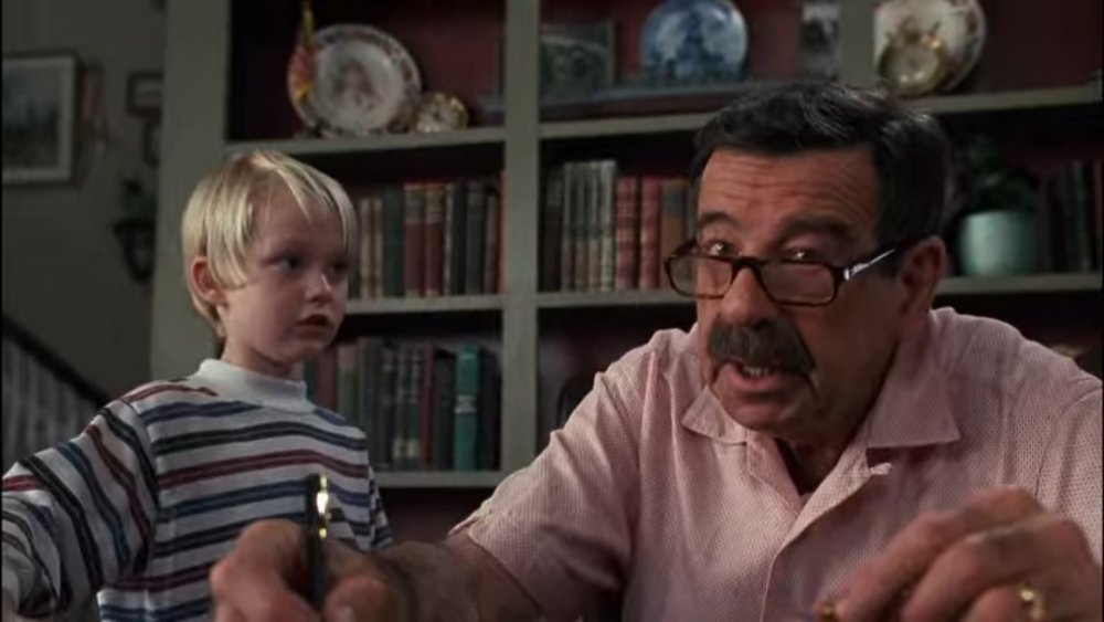 Mason Gamble as Dennis and Walter Matthau as Mr. Wilson in Dennis the Menace