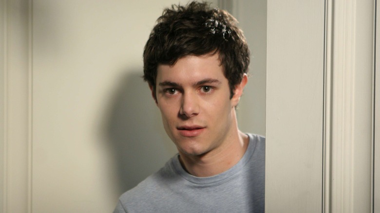 The O.C.'s Seth Cohen standing by door