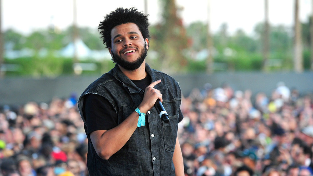 The Weeknd performing at Coachella 2012