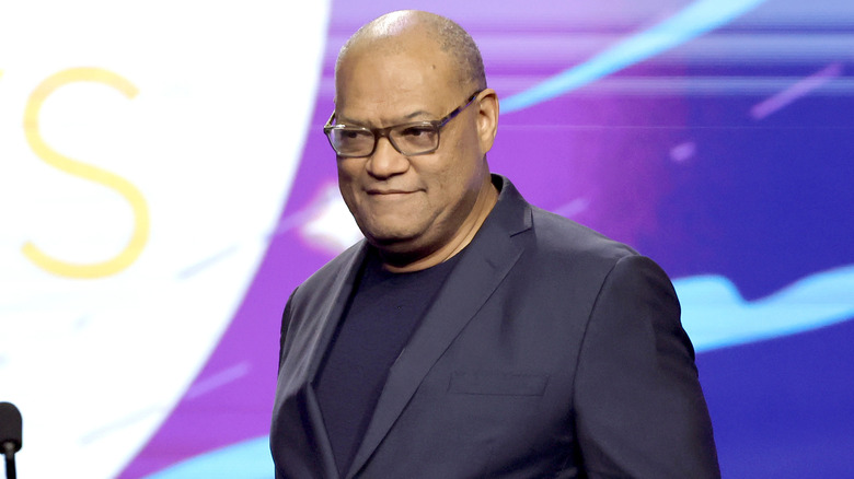 Laurence Fishburne smirking