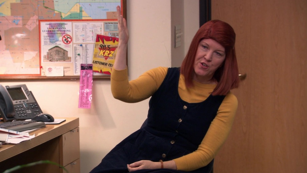 Meredith Palmer talking