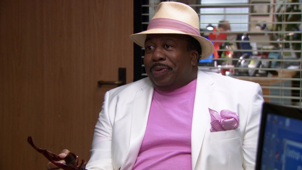 Stanley Hudson pink suit