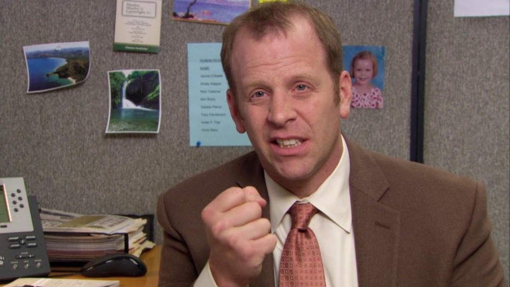 Toby Flenderson in his office