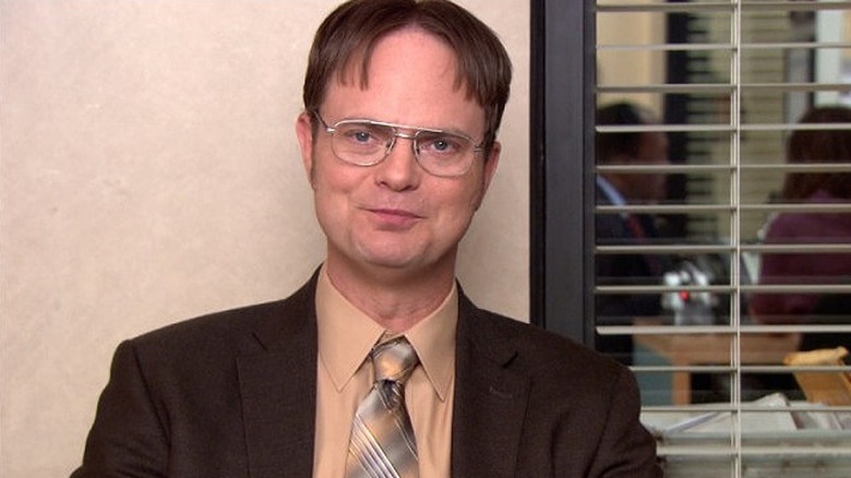 Dwight Schrute smirking