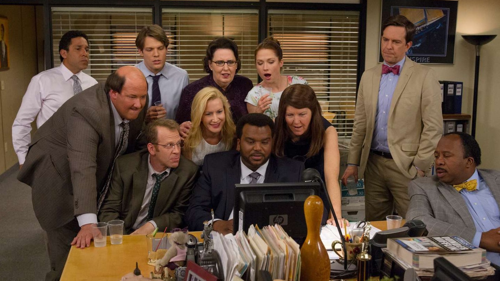 The Office Cast, dunder mifflin, the office, HD wallpaper