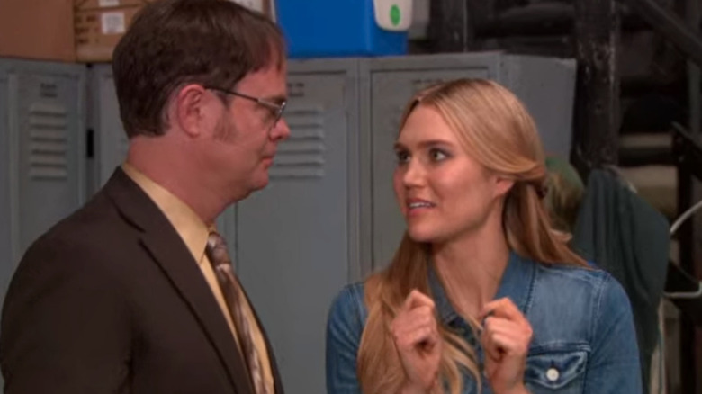 Esther and Dwight in The Office