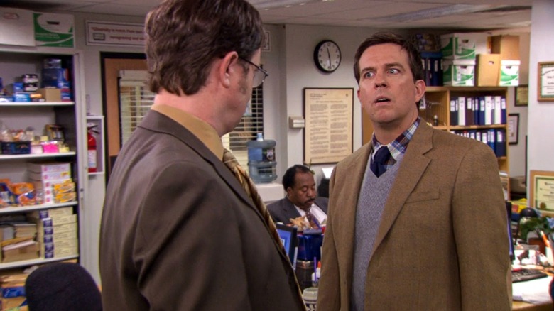 Dwight sizing up Andy