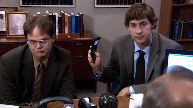 Dwight and Jim in a meeting