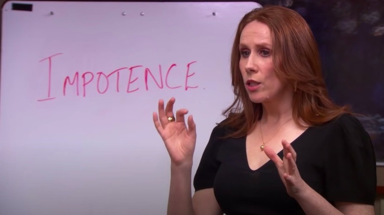 Catherine Tate discussing Andy's impotence