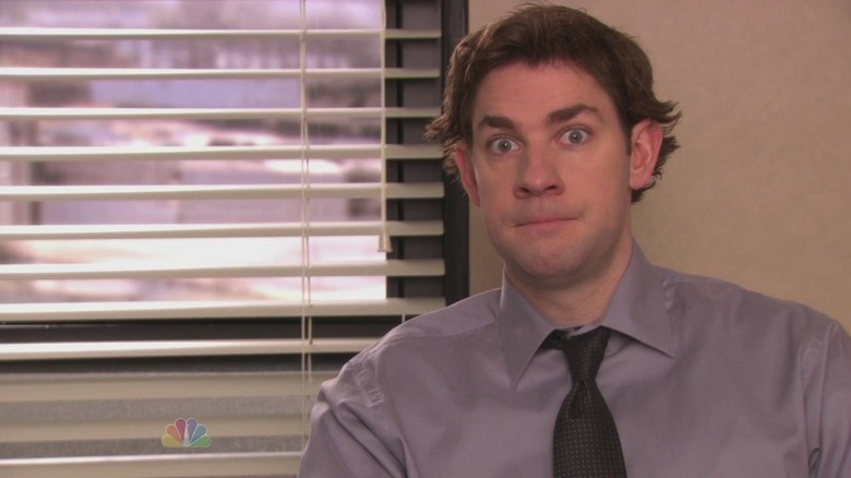 Jim Halpert looking startled