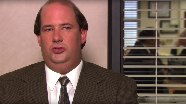 Kevin Malone being interviewed