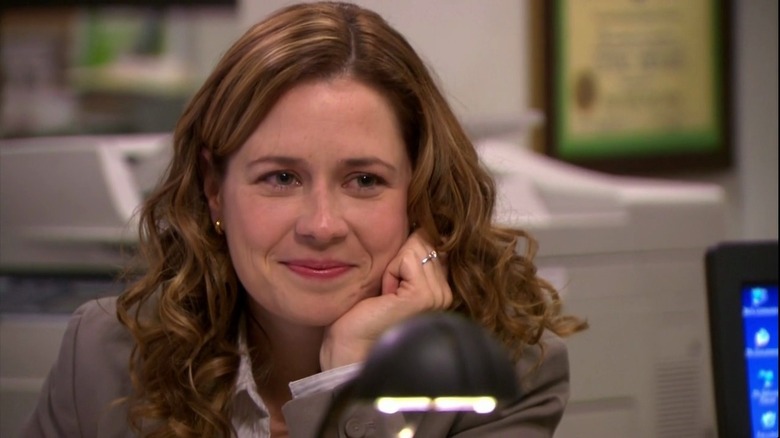 Pam Halpert smiles