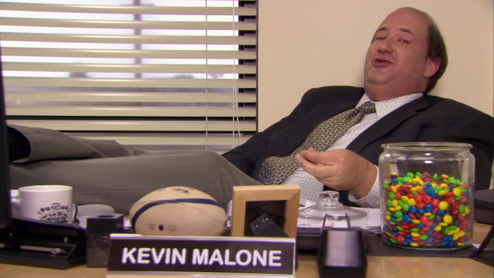 Kevin Malone lounging
