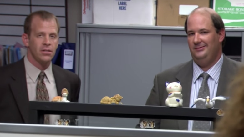 Paul Lieberstein and Brian Baumgartner in The Office