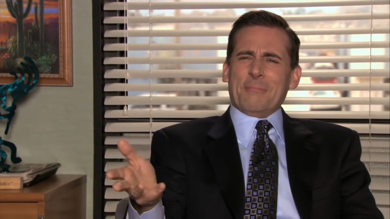 Michael Scott looking bewildered