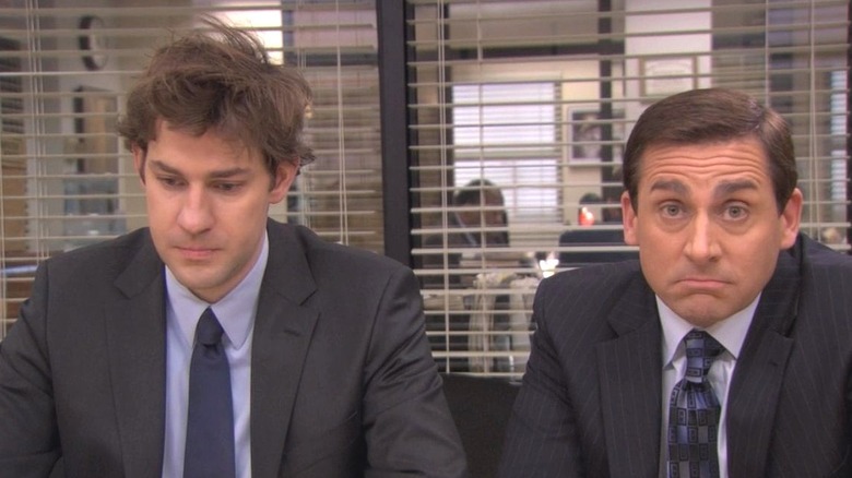 Michael and Jim looking stressed