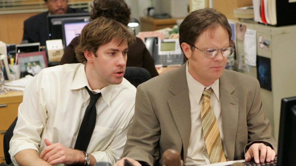 John Krasinski and Rainn Wilson on The Office