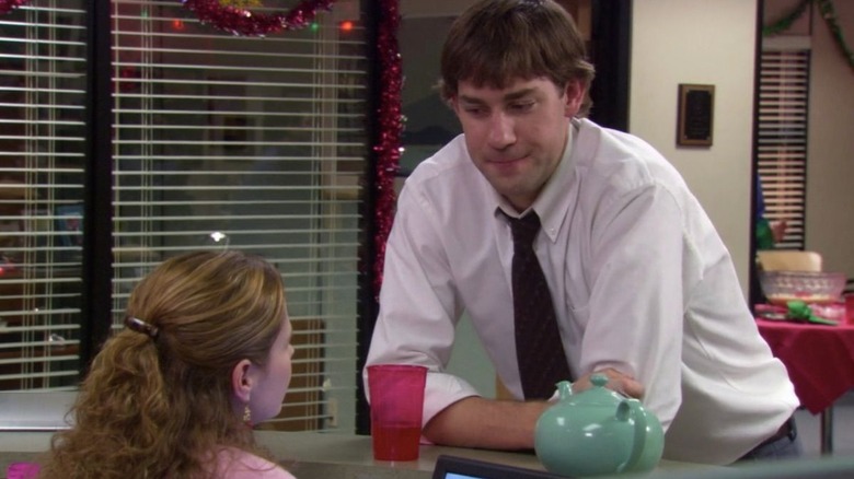 Jim and Pam at reception