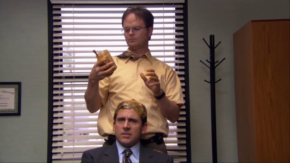 Rainn Wilson and Steve Carell in The Office