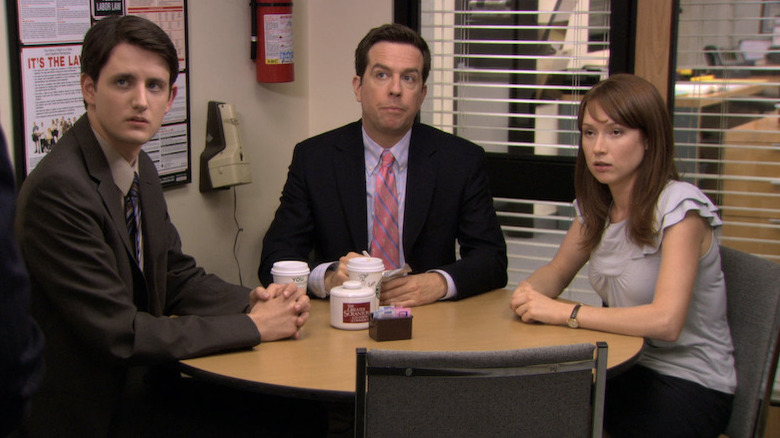 Gabe, Andy, and Erin on coffee break