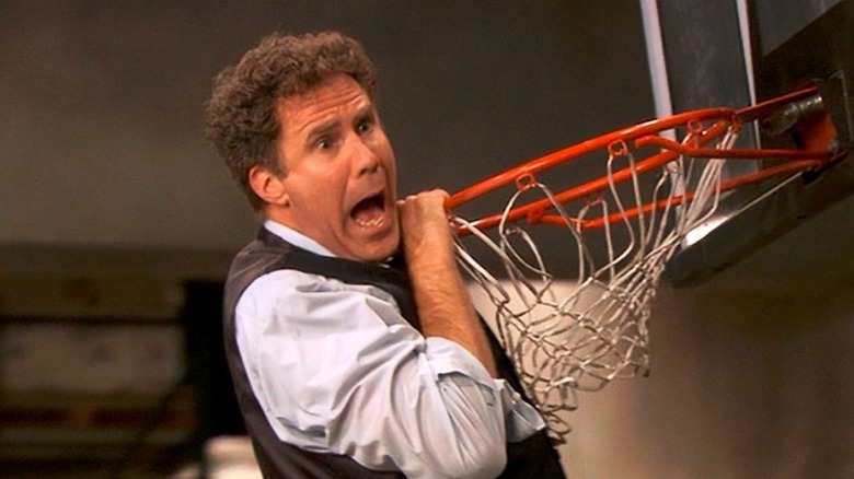 Deangelo Vickers slam dunking a basketball