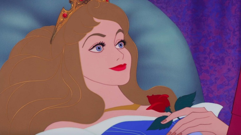 Aurora/Briar Rose wakes up after the curse is broken in Sleeping Beauty (1959)