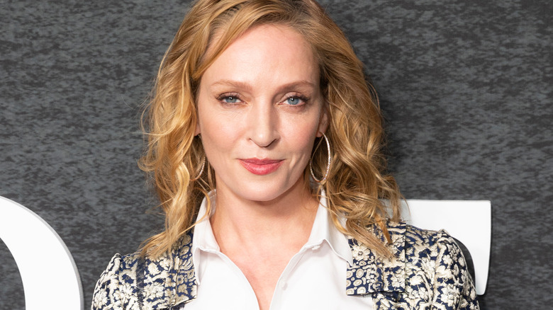 Uma Thurman smiling