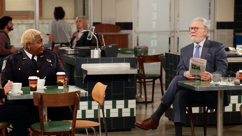 Lacretta and John Larroquette at lunch on Night Court