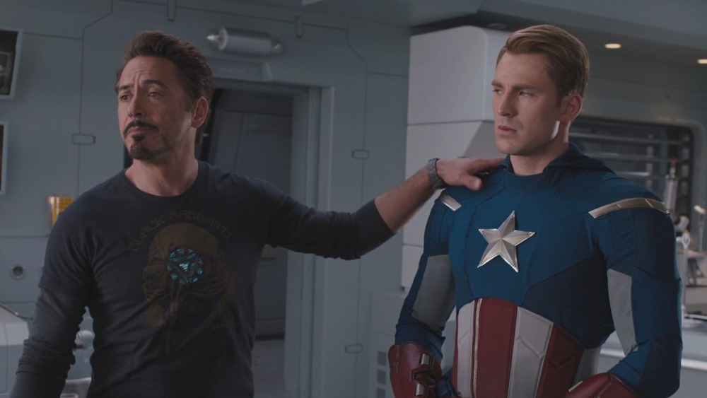 Stark and Cap playing nice-ish