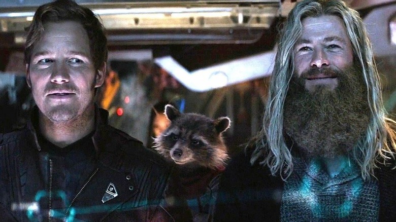 Star-Lord, Rocket, and Thor