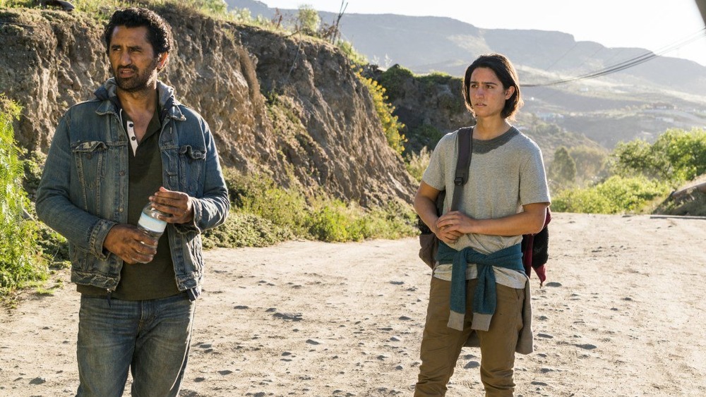 Travis and Chris on a desert road