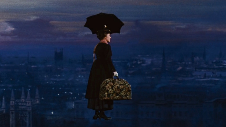 Mary Poppins flying