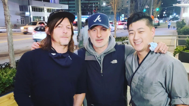 Norman Reddus and Andrew Lincoln in fan picture