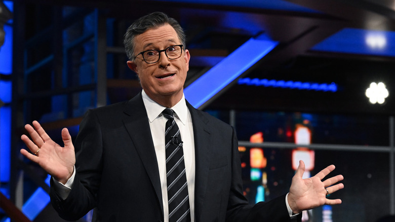 The One Prop Stephen Colbert Kept From The Colbert Report Made His Wife Cry