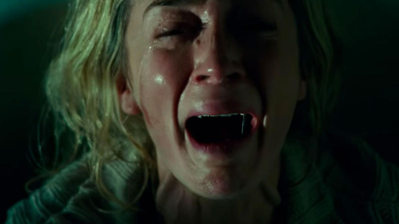 Emily Blunt screaming in A Quiet Place 