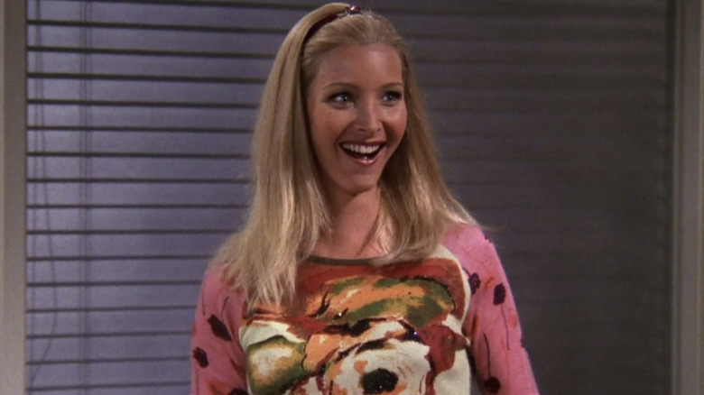 Lisa Kudrow Phoebe Buffay pink sweater