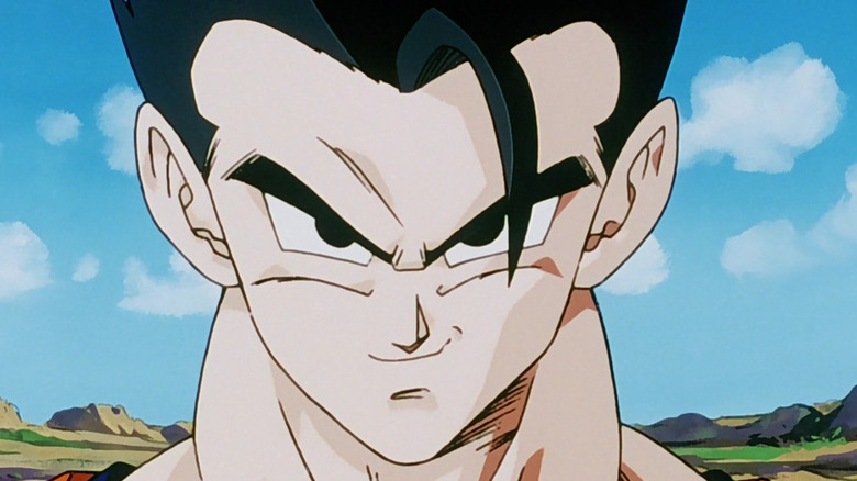 Gohan smirks triumphantly