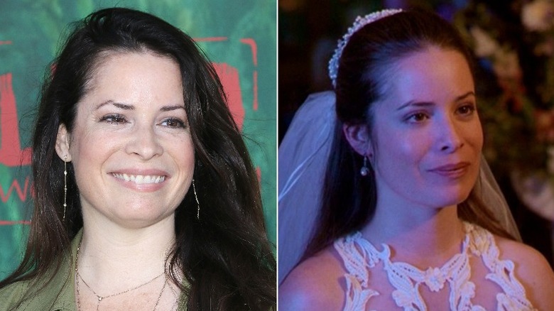 Holly Marie Combs smilng