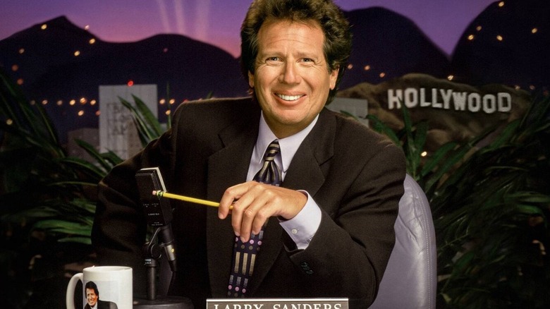 Larry Sanders hosting his show