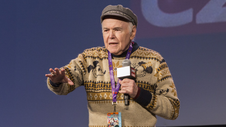 Walter Koenig speaking to a crowd