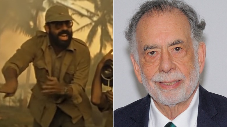 Francis Ford Coppola in Apocalypse Now and at the Tribeca Film Festival in 2019