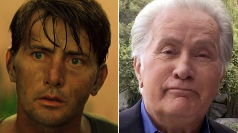 Martin Sheen in Apocalypse Now and at an event in 2020