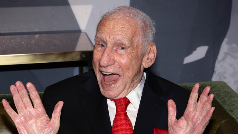 Mel Brooks laughing