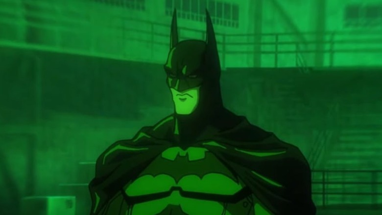 Batman scowls Suicide Squad