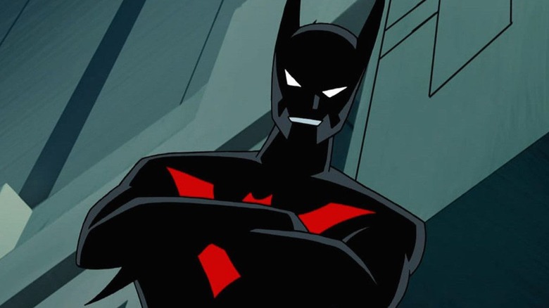 Batman Beyond glares angrily