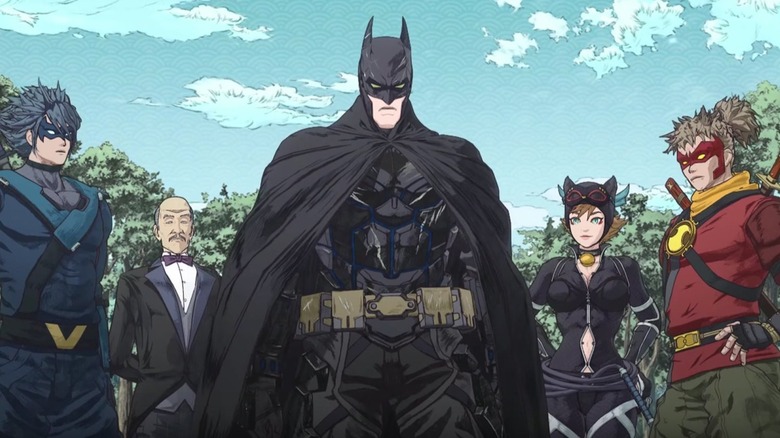 Anime Batman Robin Catwoman ready for battle