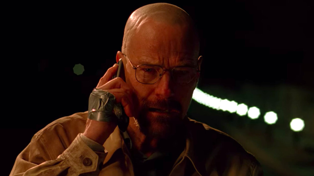 Walter White on the phone