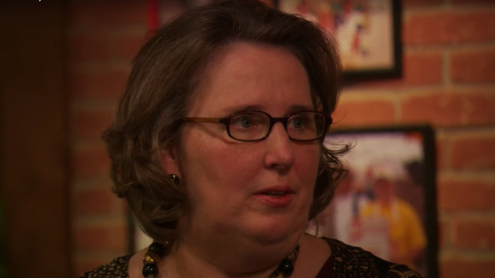 Phyllis Smith frowning