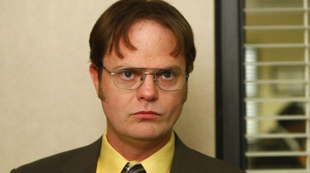 Dwight Schrute glaring