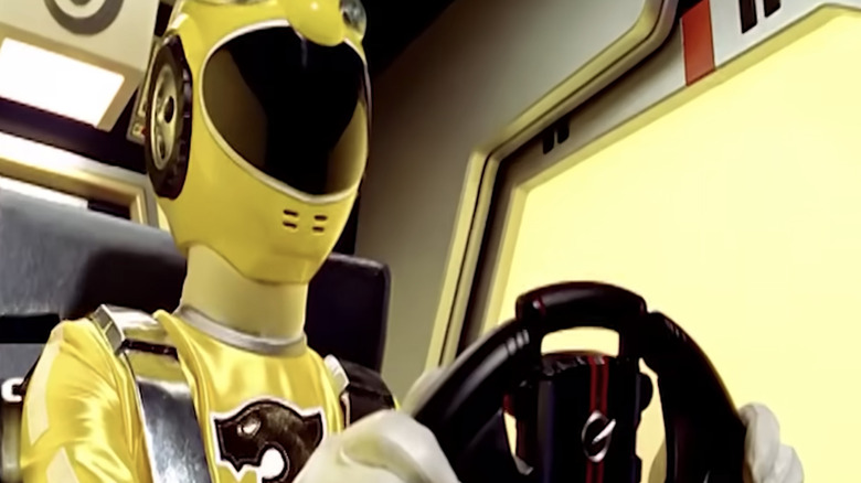 Yellow Ranger drives